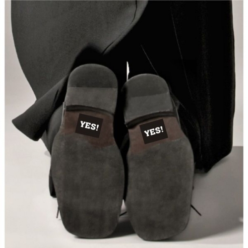 Shoe stickers "YES !", 2 pcs, 1 packet