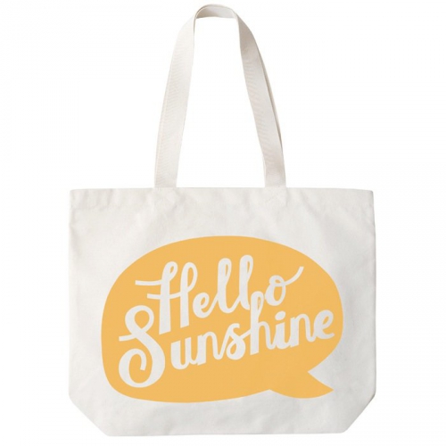 Hello Sunshine Big Canvas Bag