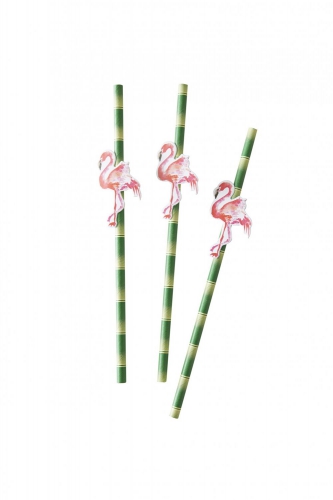 Flamingo Paper Straws - Flamingo Fun