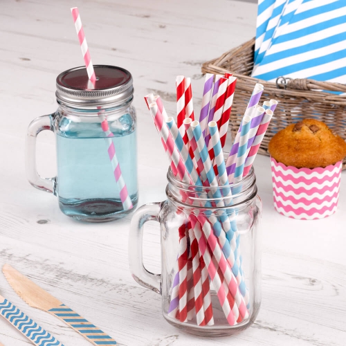 Carnival - Paper Straws - Stripes Multi