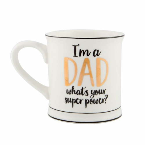 Metallic Monochrome I'm a Dad Mug