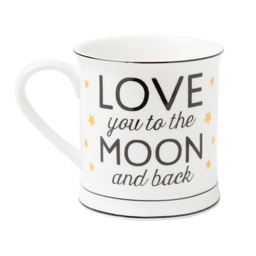 Love you to The Moon & Back Golden Stars Mug