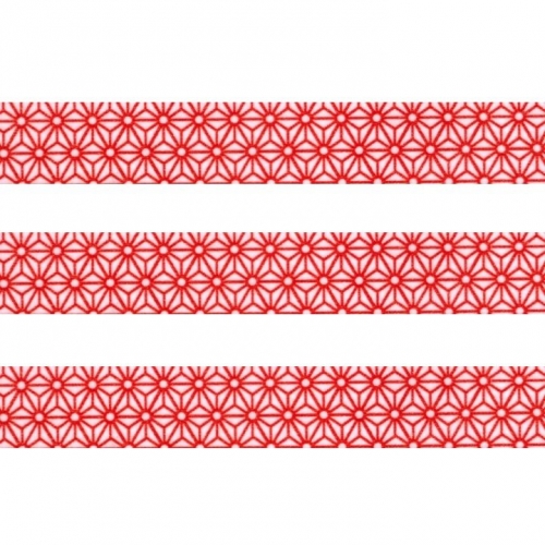 Washi Masking Tape Asanoah - rot/weiß