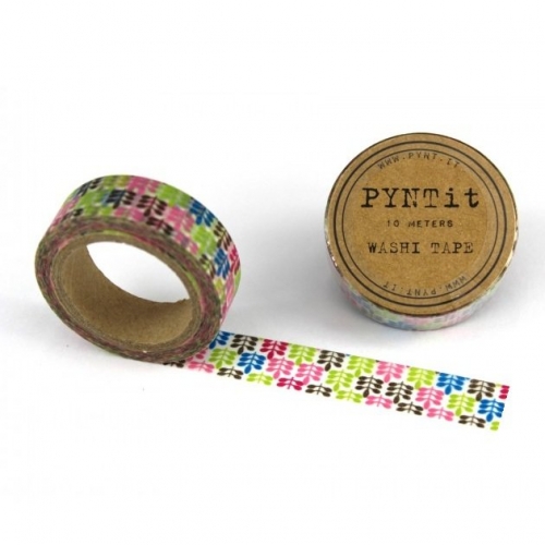 Washi Masking Tape Blätter - bunt