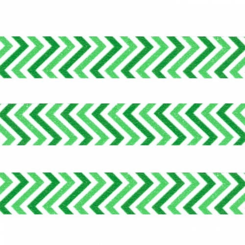 Washi Masking Tape Chevron - grün/hellgrün/weiß