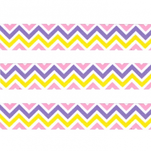 Washi Masking Tape Chevron - lila/gelb/rosa