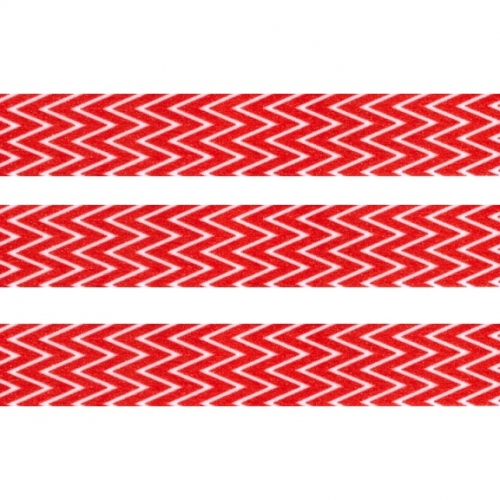 Washi Masking Tape Chevron - rot/weiß