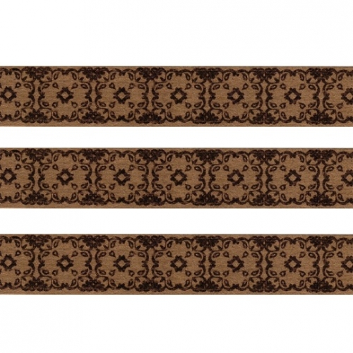 Washi Masking Tape Damask - bronze/schwarz