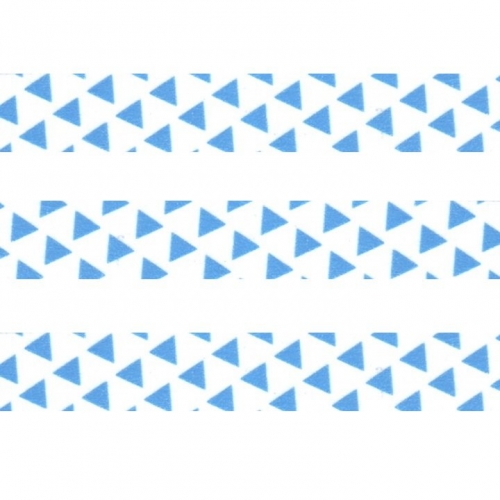 Washi Masking Tape Triangle - blue/white