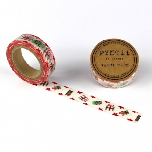 Washi Masking Tape Presents - red/white