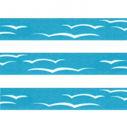 Washi Masking Tape Himmel - weiß/blau