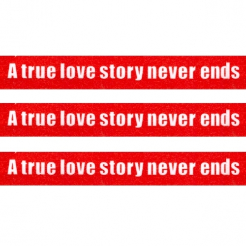 Washi Masking Tape Love Story - weiß/rot