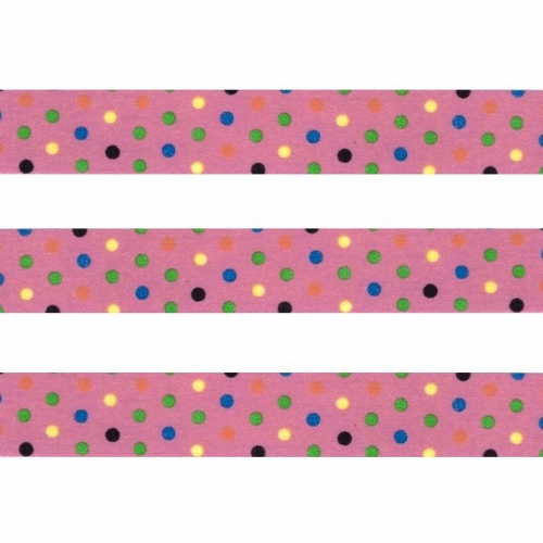 Washi Masking Tape Dots - multicolor/pink