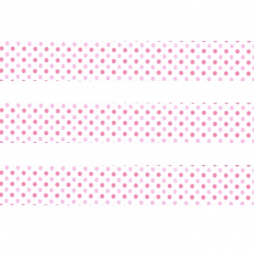 Washi Masking Tape Dots - pink/babypink/white