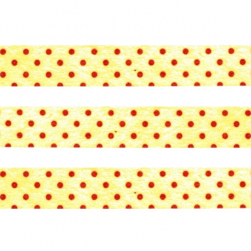 Washi Masking Tape Dots - red/yellow