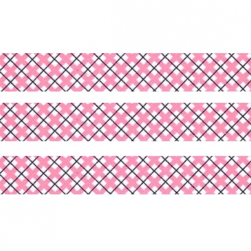 Washi Masking Tape Quadrate - pink/schwarz