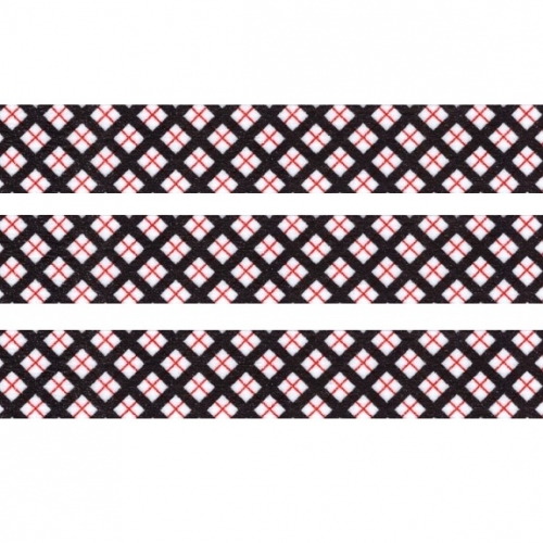 Washi Masking Tape Squares - black/red