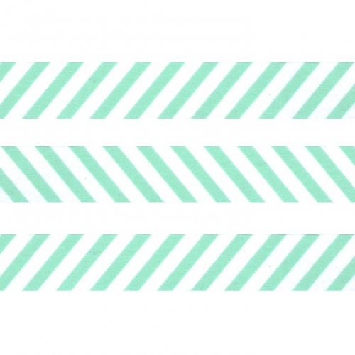 Washi Masking Tape Streifen - mint/weiß