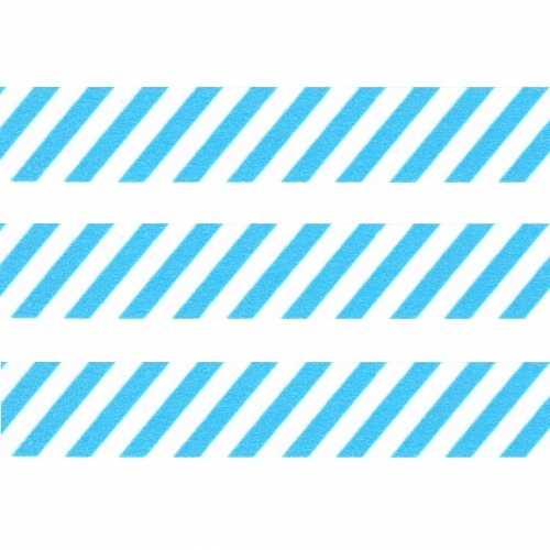 Washi Masking Tape Stripes - turquoise/white