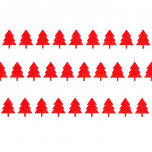 Washi Masking Tape Christmas Tree - red/white