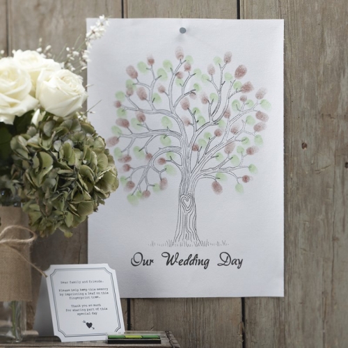 Green Finger Print Tree - Vintage Affair