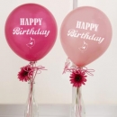 Ballons 8er Pack Happy Birthday - rosa/pink