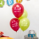 Luftballons Happy Birthday Roboter