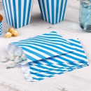 Candy Bags Streifen - blau/weiß