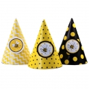 Party-Hüte Bienen - gelb/schwarz