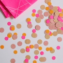 Tischkonfetti Neon - orange/pink/kraft